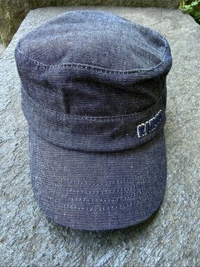 Kangol Navy Denim Cadet Cap with Embroidered Logo